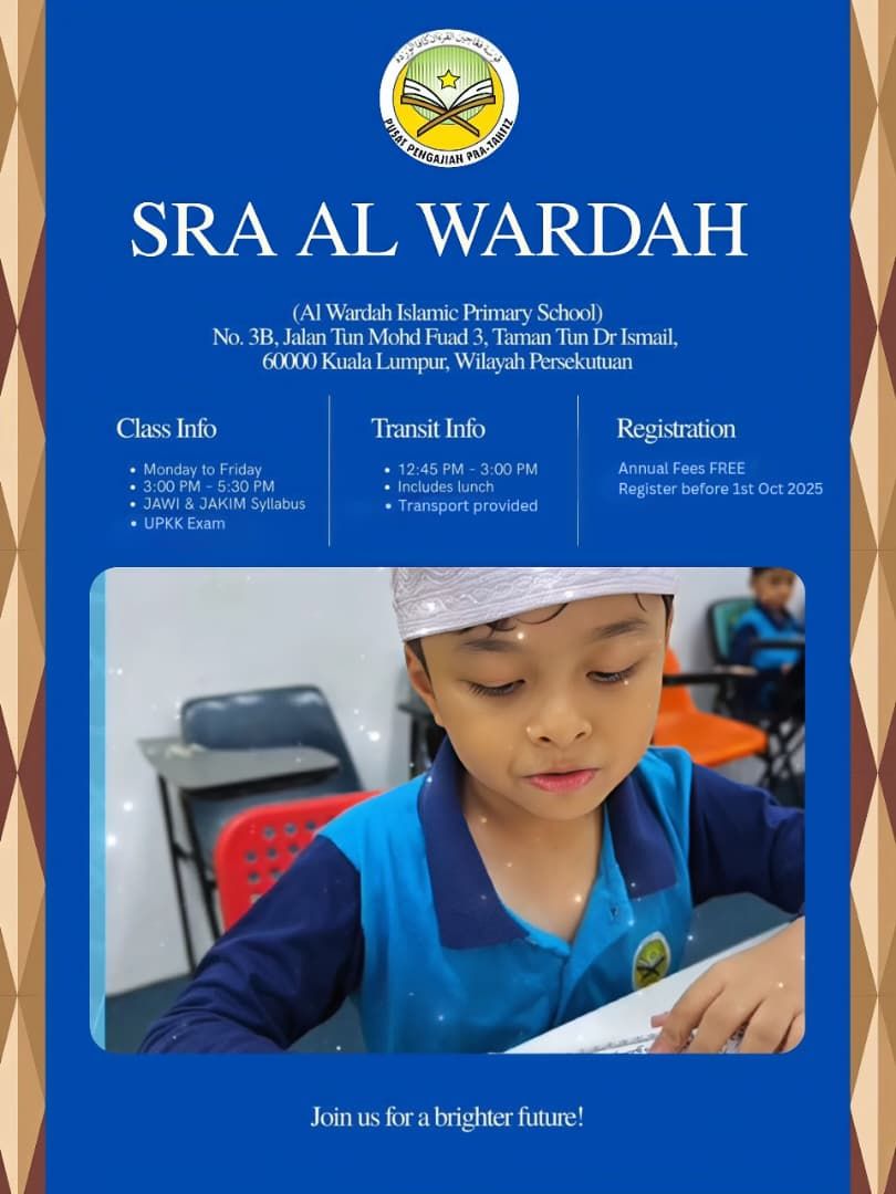 Poster maklumat SRA Al-Wardah
